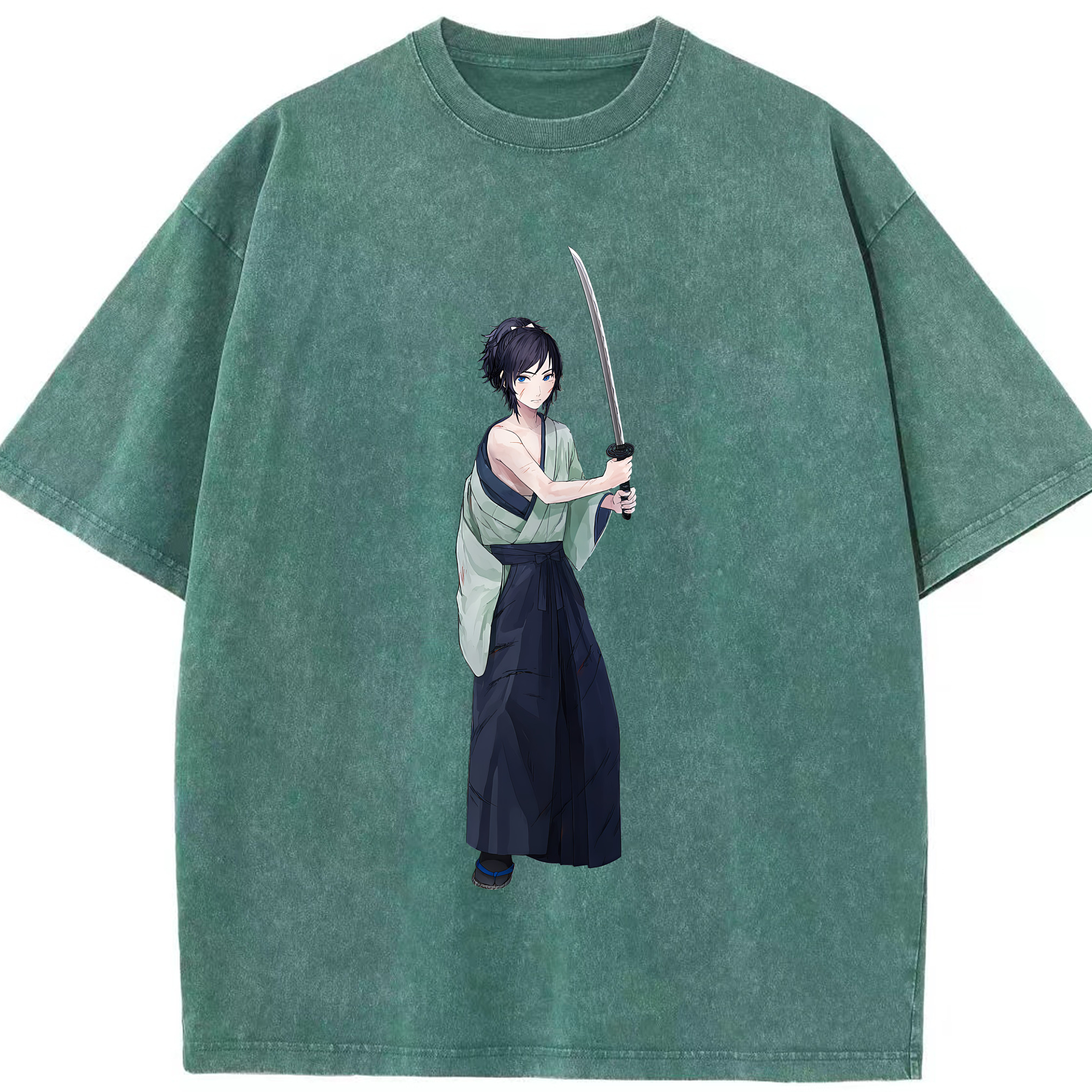 （画像用） 刀剣乱舞 Touken Ranbu 綿100% ヴィンテージ風 半袖Tシャツ（フロントプリント）